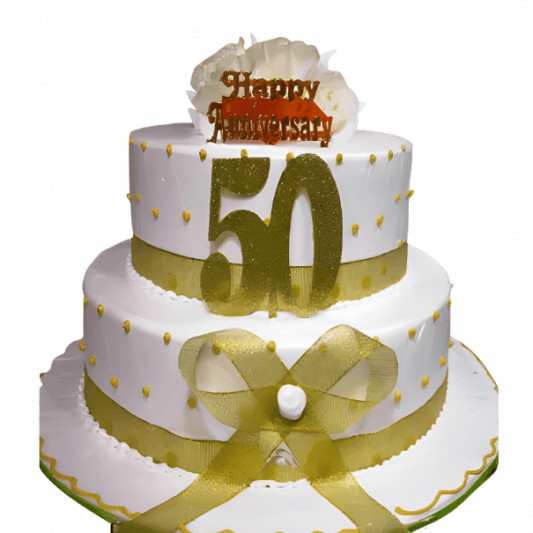 50th Anniversary Cake online delivery in Noida, Delhi, NCR, Gurgaon