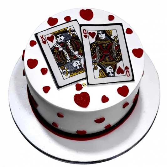 King N Queen Card Cake online delivery in Noida, Delhi, NCR, Gurgaon