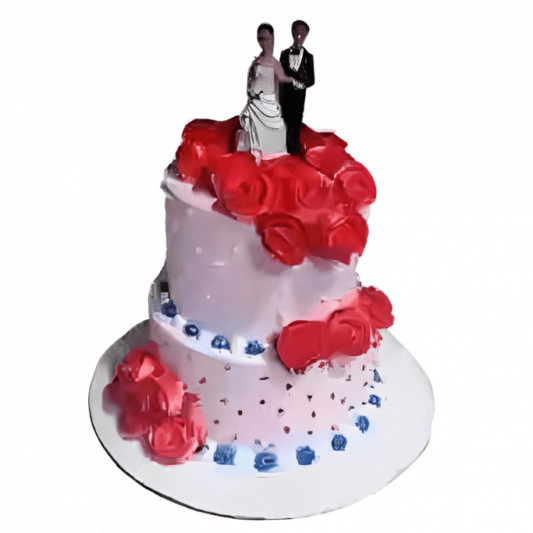 2 Tier Couple Cake online delivery in Noida, Delhi, NCR, Gurgaon