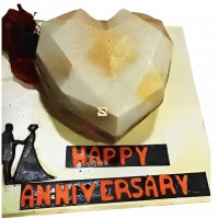 Anniversary Pinata Cake with 2 Red Roses online delivery in Noida, Delhi, NCR,
                    Gurgaon