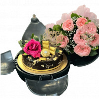 Bomb Cake and Flowers online delivery in Noida, Delhi, NCR,
                    Gurgaon