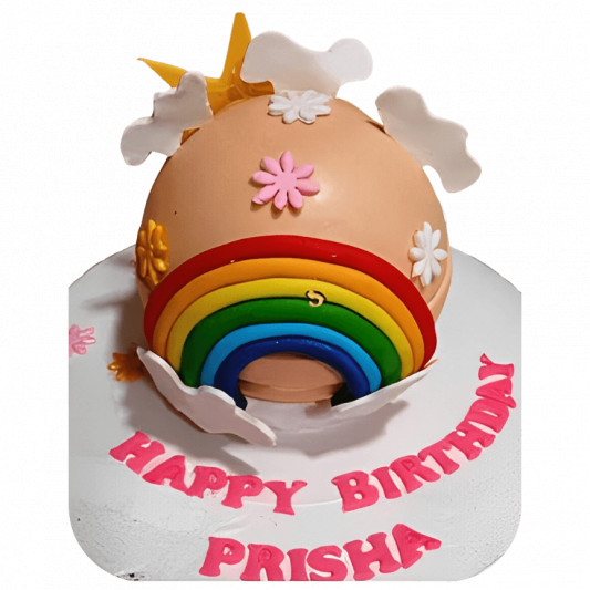 Rainbow Pinata Cake online delivery in Noida, Delhi, NCR, Gurgaon