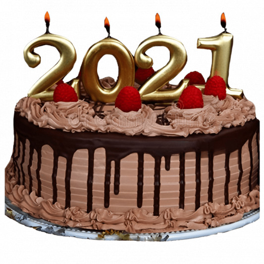 Happy New Year Cake online delivery in Noida, Delhi, NCR, Gurgaon