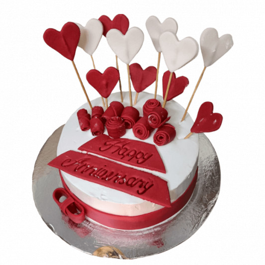 Beautiful Cake for Anniversary online delivery in Noida, Delhi, NCR, Gurgaon