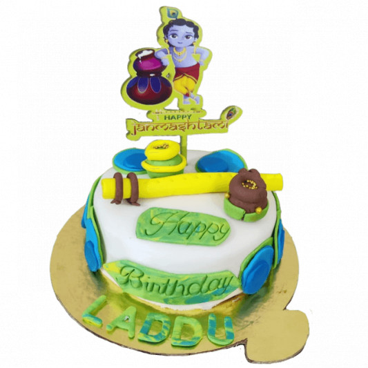 Radhe Radhe - Janamasthmi Cake online delivery in Noida, Delhi, NCR, Gurgaon