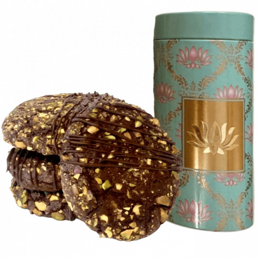 Chocolate Pistachio Cookies Gift Jar online delivery in Noida, Delhi, NCR, Gurgaon