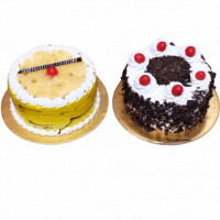 Combo of Pineapple and Black Forest Cake online delivery in Noida, Delhi, NCR,
                    Gurgaon