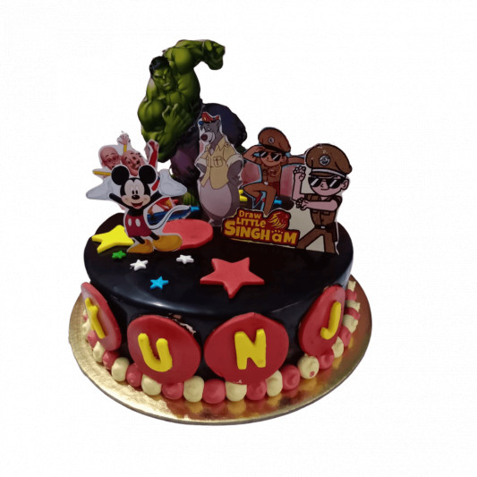 Cartoon Theme Cake 