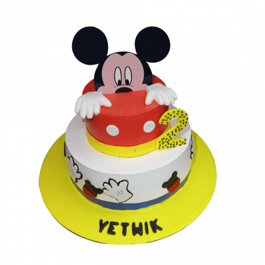 Mickey Mouse 2Nd Birthday Cake 