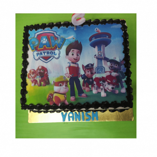 Paw Patrol Photo Cake  online delivery in Noida, Delhi, NCR, Gurgaon