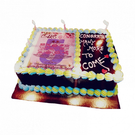 Company Anniversary Photo Cake online delivery in Noida, Delhi, NCR, Gurgaon