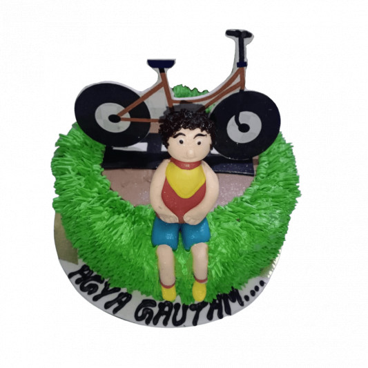 Cycle Theme Cake online delivery in Noida, Delhi, NCR, Gurgaon