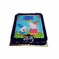 Peppa and Daddy Pig Photo Cake online delivery in Noida, Delhi, NCR,
                    Gurgaon