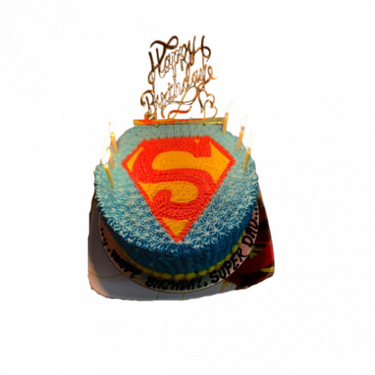 Super Man Theme Birthday Cake online delivery in Noida, Delhi, NCR, Gurgaon