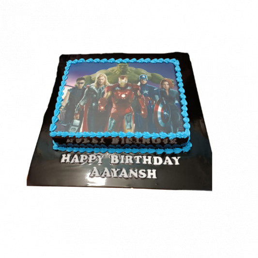 Avengers Theme Photo Cake online delivery in Noida, Delhi, NCR, Gurgaon