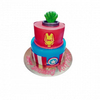 Avengers Theme 2 Tier Cake online delivery in Noida, Delhi, NCR,
                    Gurgaon