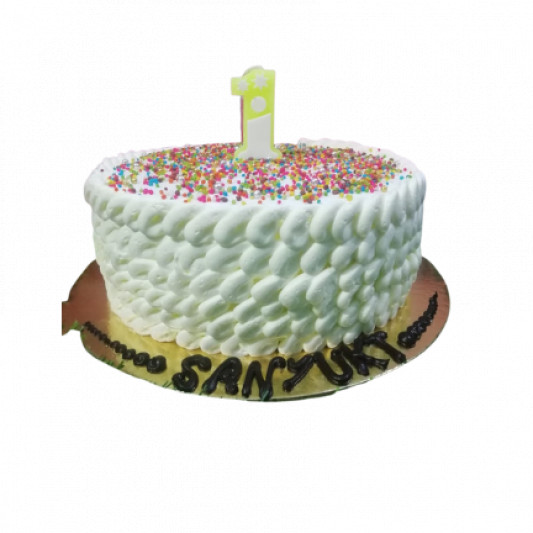 1st Birthday Cream Cake online delivery in Noida, Delhi, NCR, Gurgaon