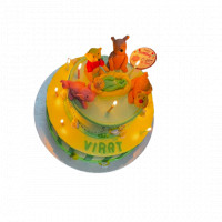 2 Tier Cake with fondant cartoon topper online delivery in Noida, Delhi, NCR,
                    Gurgaon