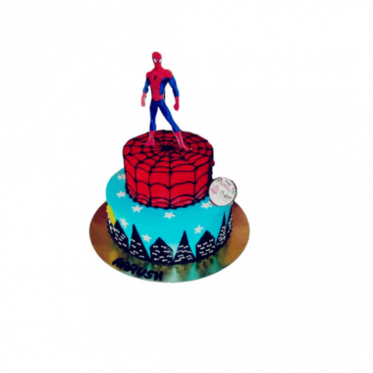 Spiderman Theme 2 Tier Cake online delivery in Noida, Delhi, NCR, Gurgaon