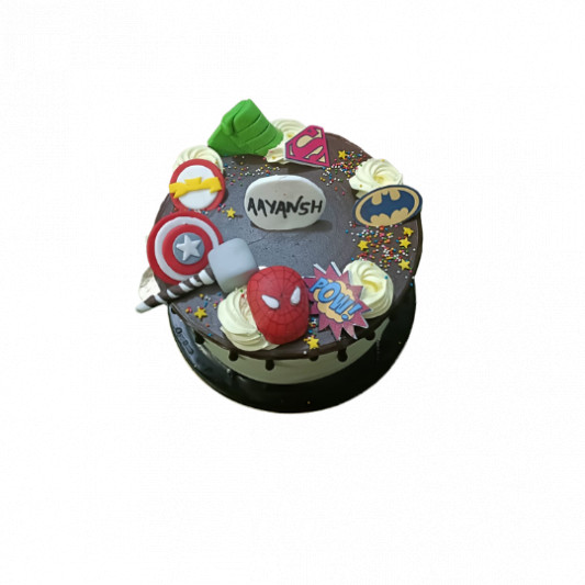 Marvel Superhero Theme Cake online delivery in Noida, Delhi, NCR, Gurgaon