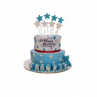 2 Tier Happy Birthday Cake  online delivery in Noida, Delhi, NCR,
                    Gurgaon