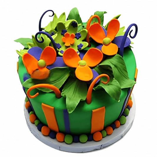 Lily and Jasmine Cake online delivery in Noida, Delhi, NCR, Gurgaon