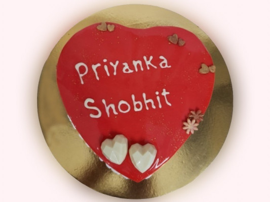 Heart Shape Black Forest Cake online delivery in Noida, Delhi, NCR, Gurgaon