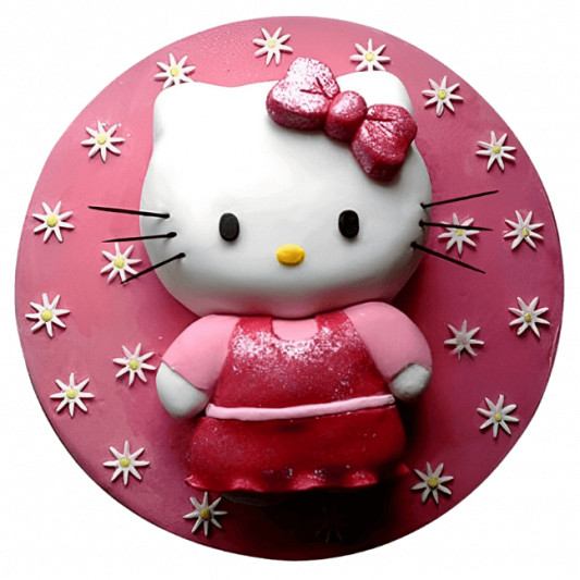 Pink kitty Cake online delivery in Noida, Delhi, NCR, Gurgaon