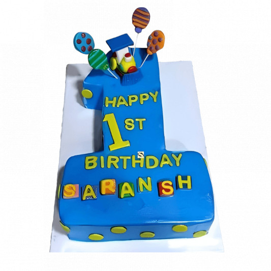 First Birthday Number Cake online delivery in Noida, Delhi, NCR, Gurgaon
