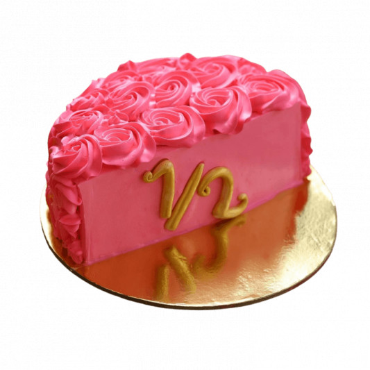 Dreamy Pink Chocolate Half Cake online delivery in Noida, Delhi, NCR, Gurgaon