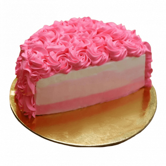 Pink Fantasy Half Cake online delivery in Noida, Delhi, NCR, Gurgaon