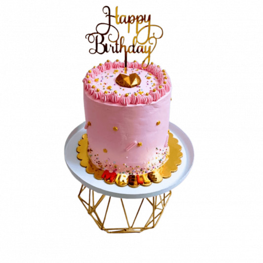 Pink Tall Cake for Birthday online delivery in Noida, Delhi, NCR, Gurgaon