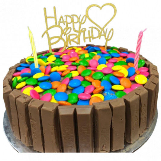 KitKat Gems Birthday Cake online delivery in Noida, Delhi, NCR, Gurgaon