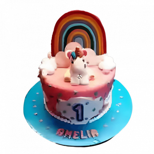 Rainbow Unicorn Cake online delivery in Noida, Delhi, NCR, Gurgaon