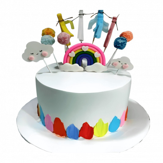 Rainbow Cake online delivery in Noida, Delhi, NCR, Gurgaon