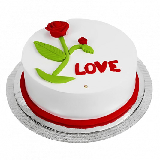 Rose Vanilla Cake online delivery in Noida, Delhi, NCR, Gurgaon