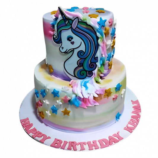 2 Layer Unicorn Birthday Cake online delivery in Noida, Delhi, NCR, Gurgaon