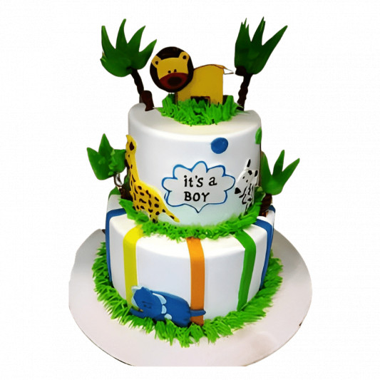 Jungle Party Birthday Cake online delivery in Noida, Delhi, NCR, Gurgaon