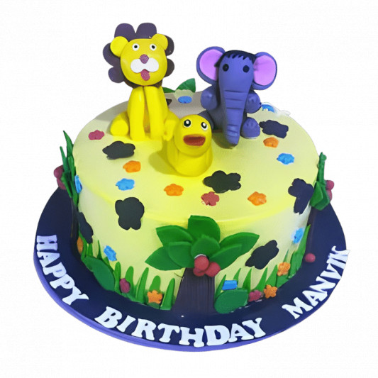 Jungle Safari Birthday Cake online delivery in Noida, Delhi, NCR, Gurgaon