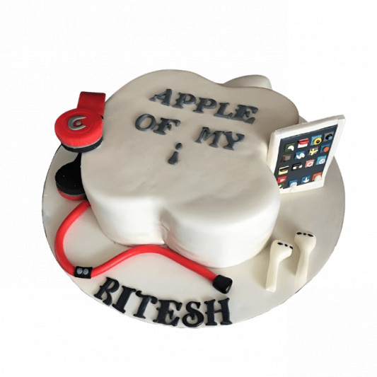 Apple Logo Cake  online delivery in Noida, Delhi, NCR, Gurgaon