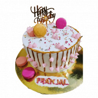 Birthday Cake Decorated with Macarons online delivery in Noida, Delhi, NCR,
                    Gurgaon