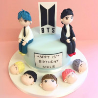 BTS Army Fondant Cake online delivery in Noida, Delhi, NCR,
                    Gurgaon