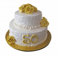 2 Tier Anniversary Fondant Cake online delivery in Noida, Delhi, NCR,
                    Gurgaon