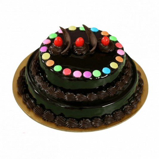 2 Tier Gems Truffle Cake online delivery in Noida, Delhi, NCR, Gurgaon