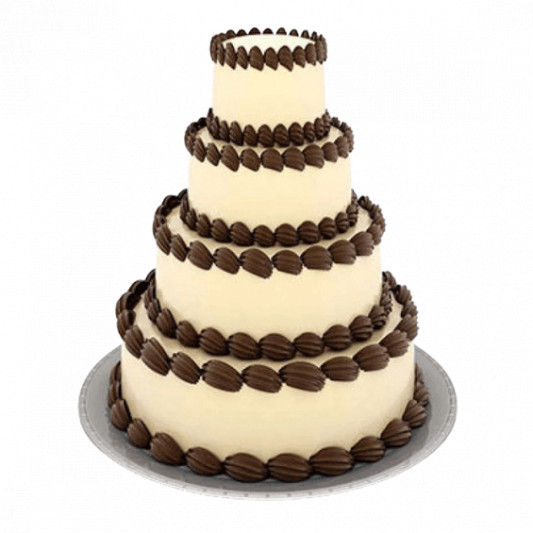 4 Tier Creame Cake online delivery in Noida, Delhi, NCR, Gurgaon