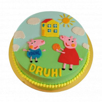Peppa and George Cake  online delivery in Noida, Delhi, NCR,
                    Gurgaon