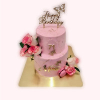 Milestone Birthday Cake for Mom | 71st birthday Cake online delivery in Noida, Delhi, NCR,
                    Gurgaon