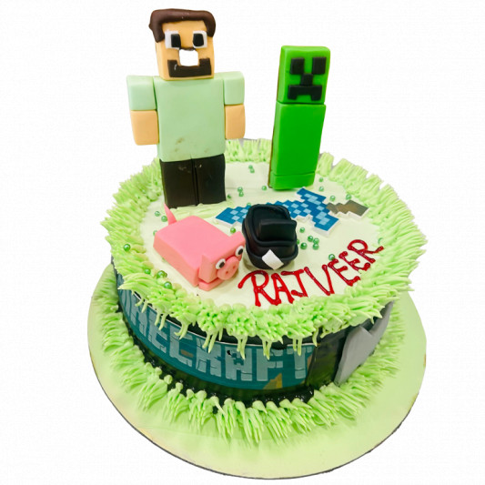 Minecraft Birthday Cake online delivery in Noida, Delhi, NCR, Gurgaon