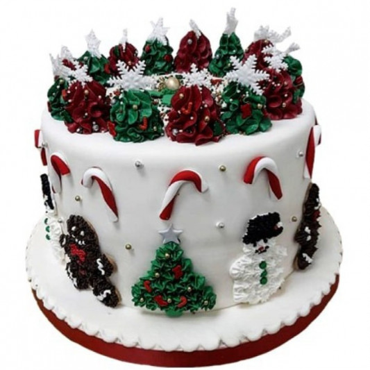 Christmas Theme Cake online delivery in Noida, Delhi, NCR, Gurgaon