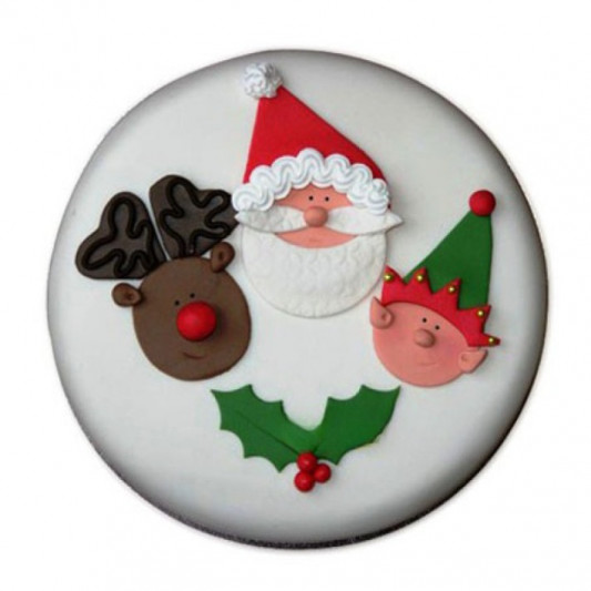 Santa and Friends Cake online delivery in Noida, Delhi, NCR, Gurgaon